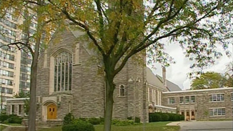 St. John's Lutheran Church in Waterloo is seen on Thursday, Oct. 14, 2010.
