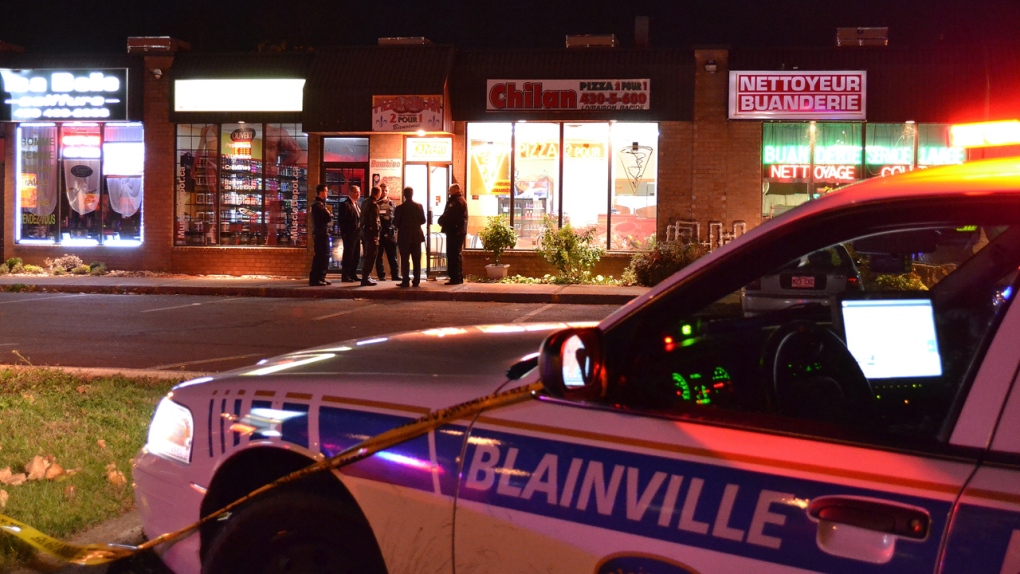 Blainville police pizzeria shooting