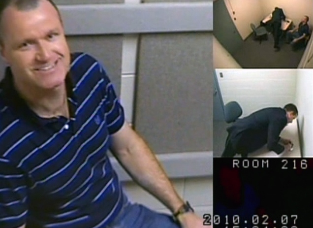 Russell Williams is seen in this image taken from video of the OPP interview, released by the court in Belleville, Ont., Wednesday, Oct. 20, 2010.