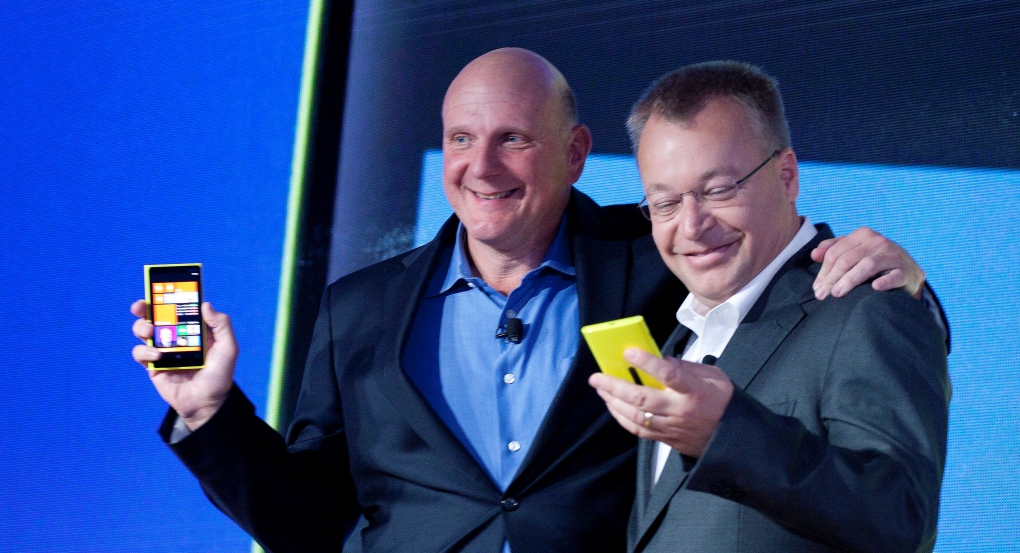 Microsoft's Steve Ballmer and Nokia's Stephen Elop