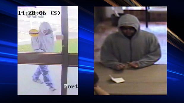 Ottawa police released these images of a man accused of robbing a bank on October 22, 2012.