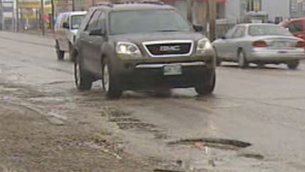 Winnipeg roads, potholes