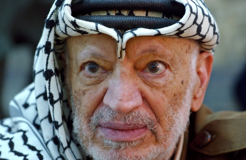 Palestinian leader Yasser Arafat exhumed