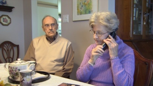 Marie and Bill Lawrence were scammed out of almost $12,000 by a man pretending to be their grandson. Oct. 23, 2010. (CTV)