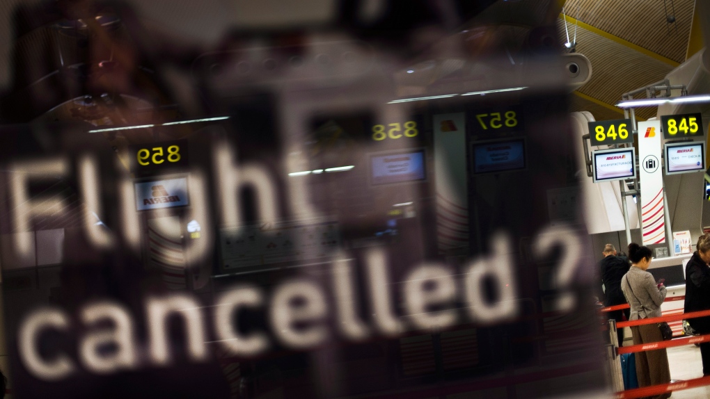 airport cancellations sandy