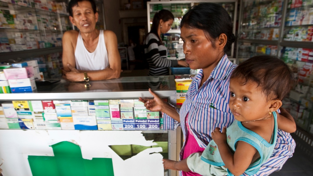 Pharmacy in Pailin, Cambodia on Aug. 26, 2009