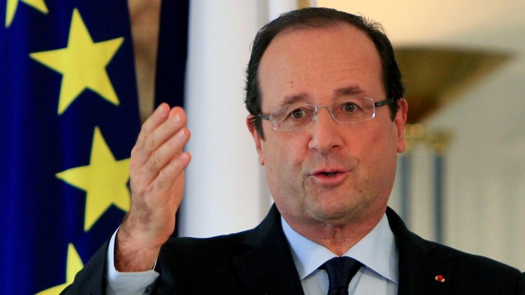 Francois Hollande in Lebanon, Nov. 4, 2012.
