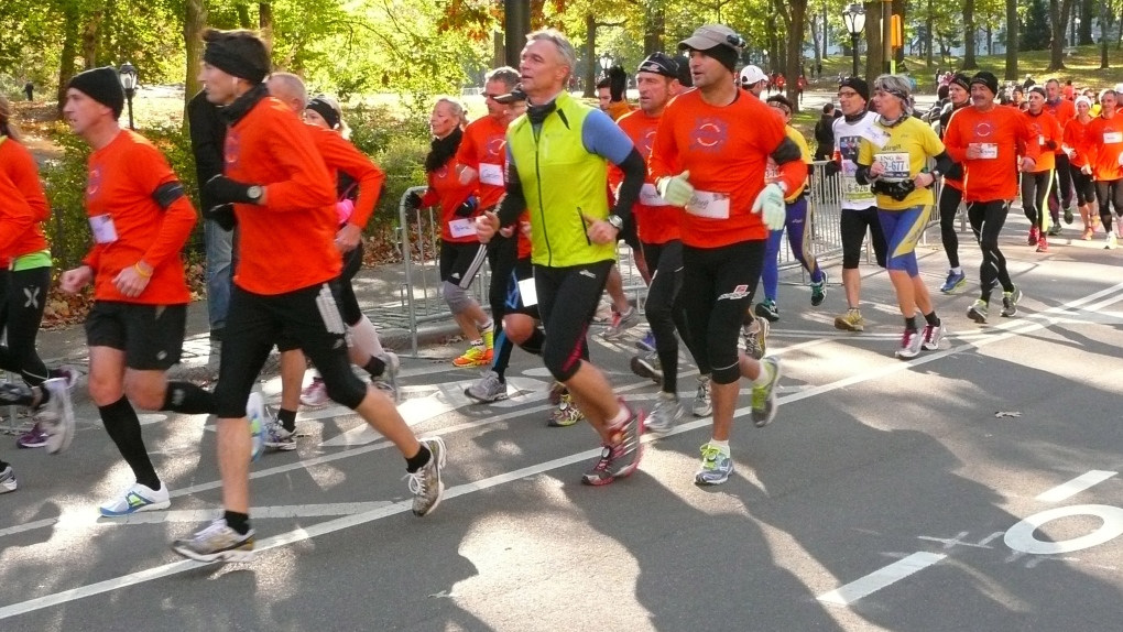Runners in New York City, Nov. 4, 2012.