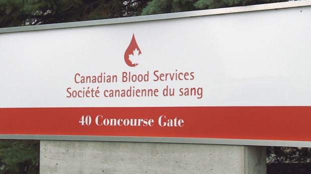 Canadian Blood Services sign