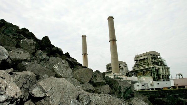 A pile of coal is shown at the TXU Corp's Big Brown power plant in this Aug. 24, 2006 file photo near Fairfield, Texas. (AP Photo/David J. Phillip, File)