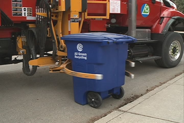 Blue recycling bins will be dropped off 