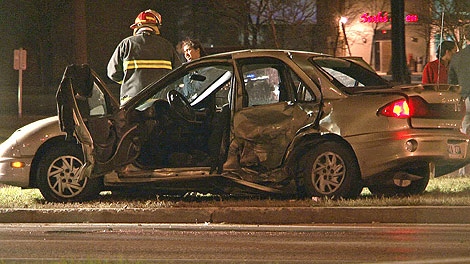 A collision at Bishop Grandin Boulevard and St. Mary's Road killed one person and injured five people.