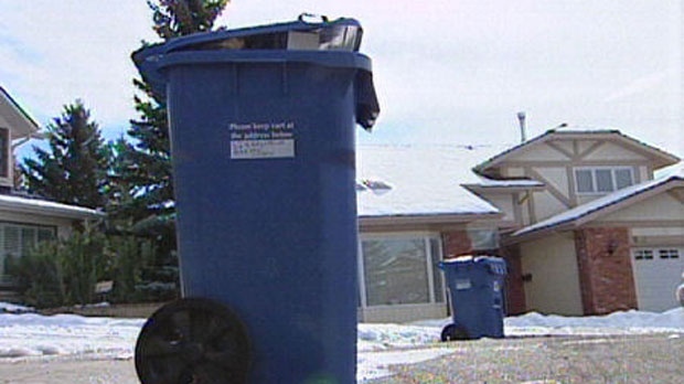 Calgary Blue Cart recycling
