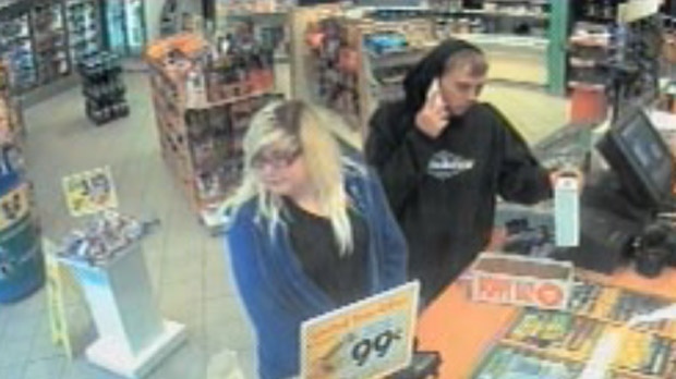 Surveillance video image of poppy box incident
