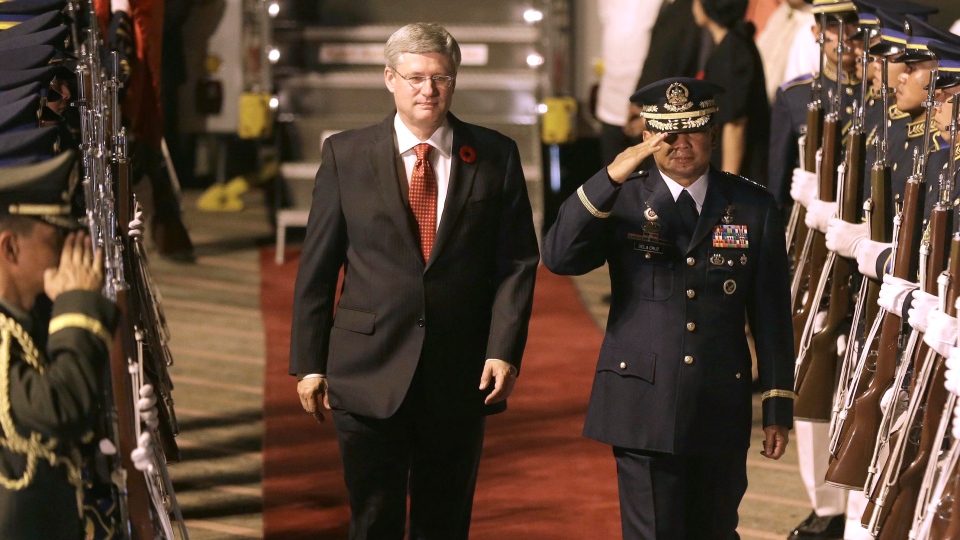Prime Minister Stephen Harper in Manila