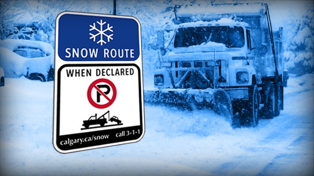 Calgary Snow Route parking ban