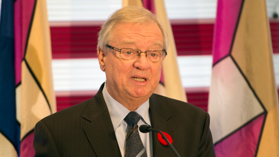 Laval Mayor Gilles Vaillancourt announces his resi