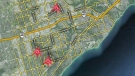 This map shows the location of recent reported sexual assaults in Scarborough.