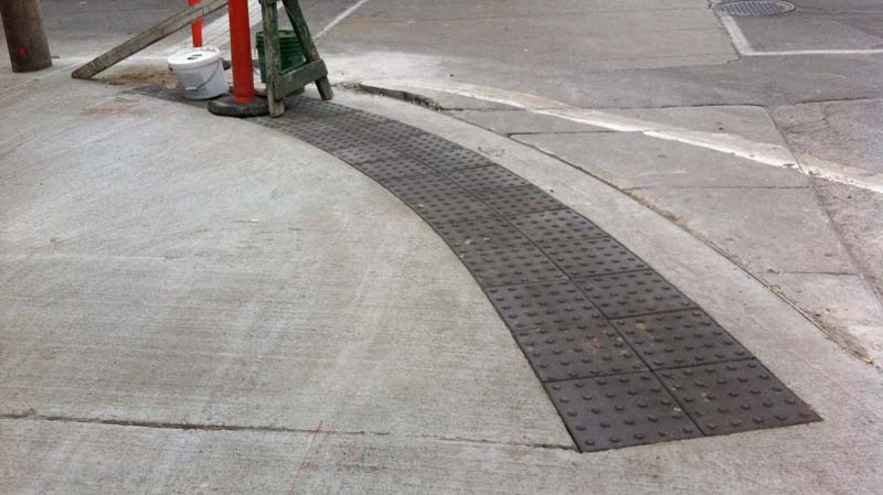 Toronto sidewalks for the visually impaired