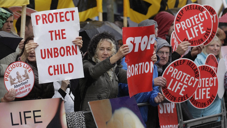 Anti-abortion protest in Belfast, Oct. 18, 2012.