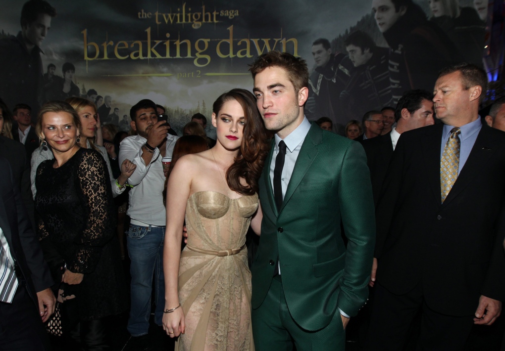 Kristen Stewart, left, and Robert Pattinson
