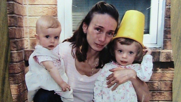 Elaine Campione is seen with her two daughters, left to right, Sophia, 19 months, and Serena, 3, in this undated photo handed out by the court in Barrie, Ont., on Thursday, November 4, 2010. (THE CANADIAN PRESS/HO)