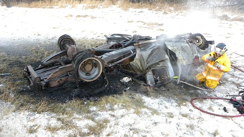 A 43-year-old man is dead and a 20-year-old man from Fort Saskatchewan has been charged with impaired driving causing death, after a vehicle rollover on Highway 63. SUPPLIED.