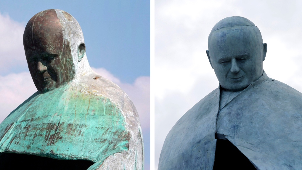 Sculptor Oliviero Rainaldi statue of John Paul II
