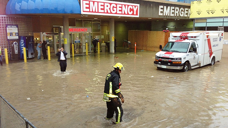 Flood at Surrey Memorial Hospital