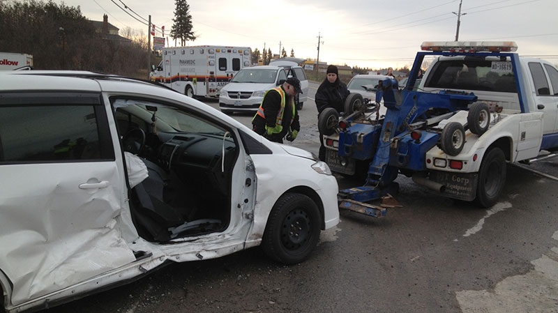 Ottawa police are investigating a two-car crash leaving two pregnant women and a senior citizen injured Friday, Nov. 23, 2012.