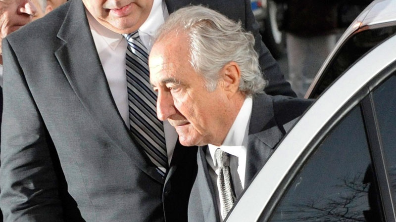 Bernard Madoff arrives at Manhattan federal court in New York, March 12, 2009. (AP / Louis Lanzano)