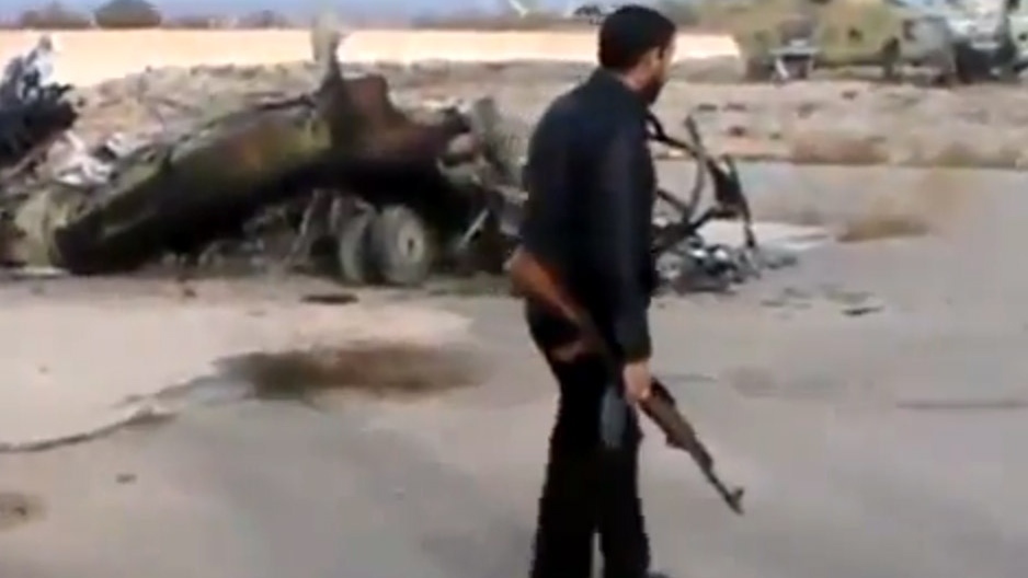 Syrian rebels claim helicopter base