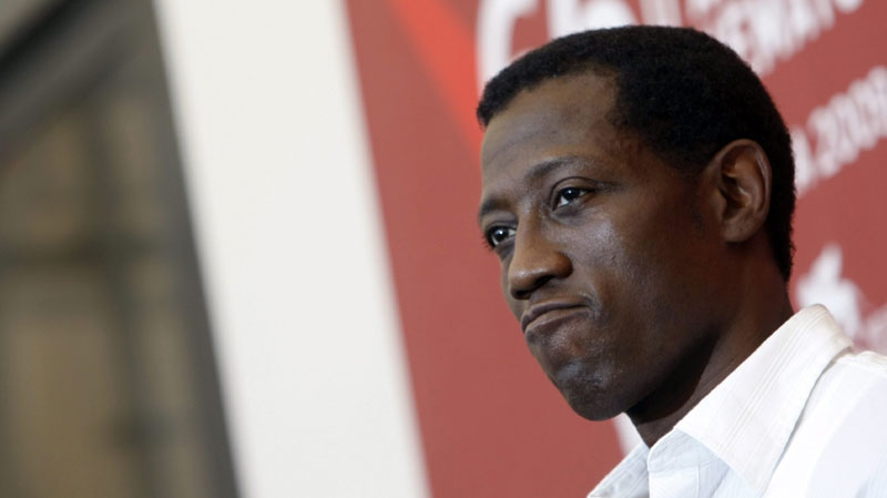 U.S. actor Wesley Snipes poses during the photo call for the film ' Brooklyn's Finest ' at the 66th edition of the Venice Film Festival in Venice, Italy, Tuesday, Sept. 8, 2009. (AP /Andrew Medichini)