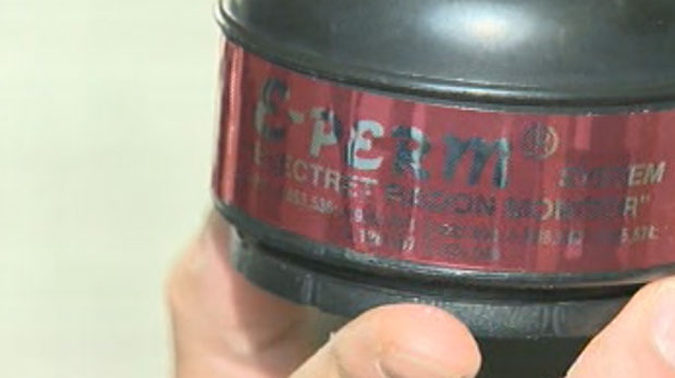 A radon detector is shown in a file image.