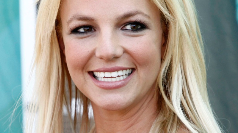 Britney Spears arrives at the Teen Choice Awards in Universal City, Calif., Aug. 9, 2009. (AP / Matt Sayles)