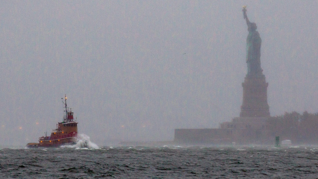 New York Harbor on Oct. 29, 2012.