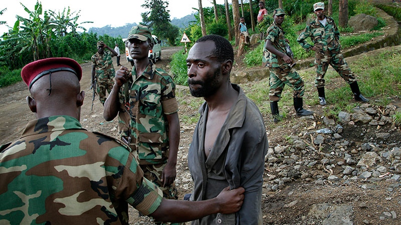 M23 rebels in Goma