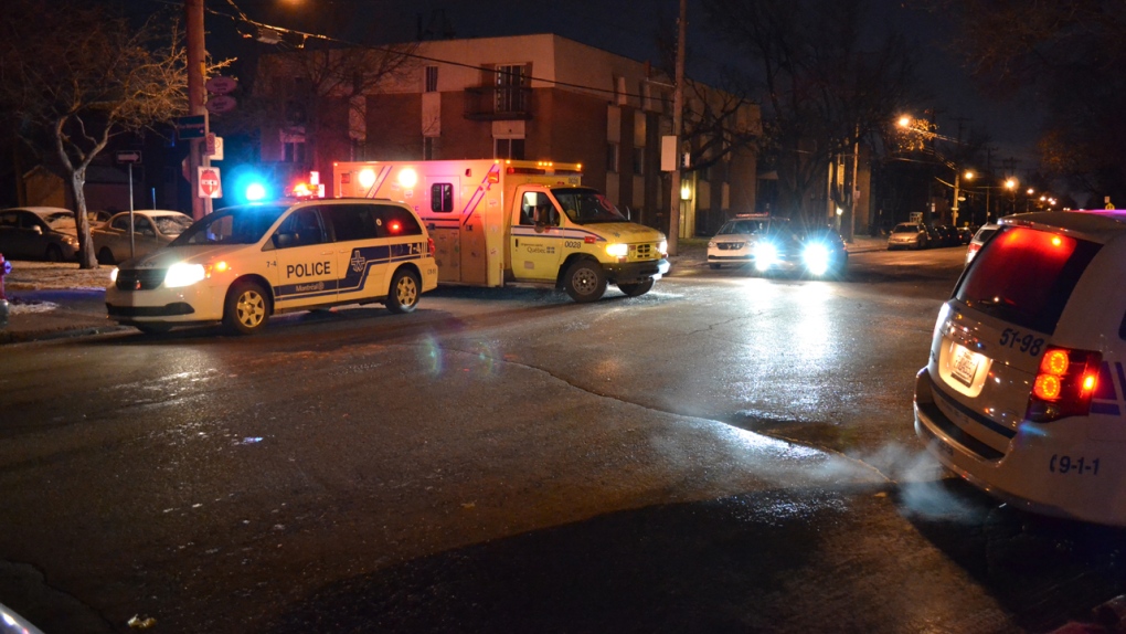 Police car ambulance in St. Laurent