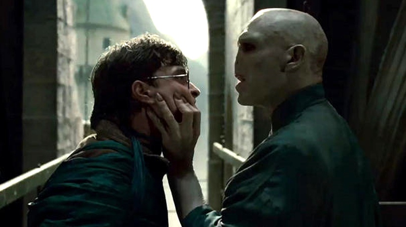 Daniel Radcliffe and Ralph Fiennes in Warner Bros. Pictures' 'Harry Potter and the Deathly Hallows - Part 1'