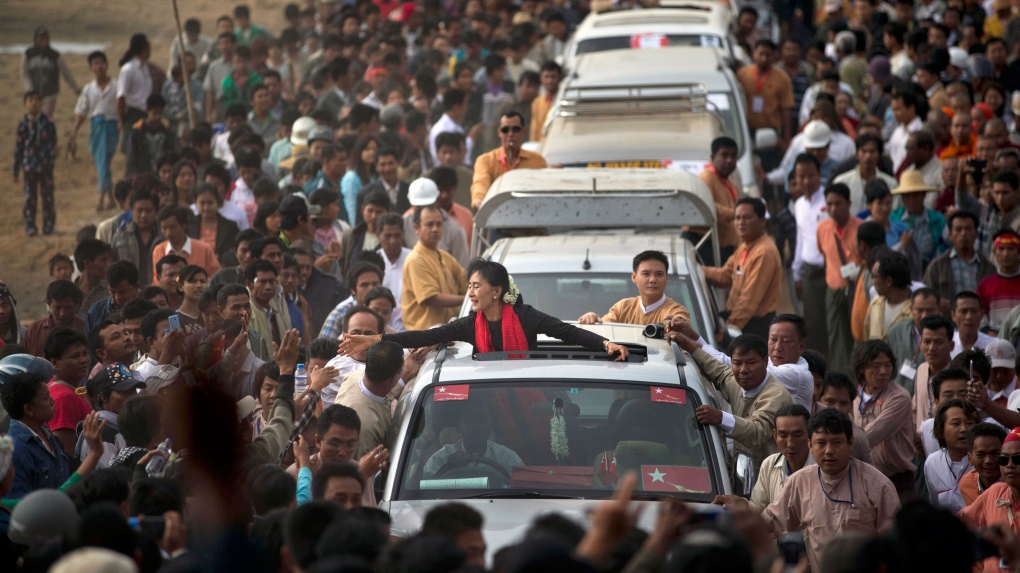 Aung San Suu Kyi Myanmar protest crackdown
