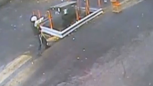 This image was taken from surveillance video of a brazen daytime shooting on Brunswick Street in Halifax on Nov. 13. 
