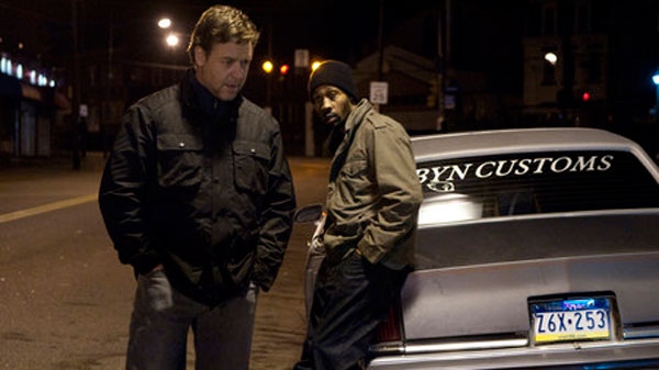 John Brennan (Russell Crowe) and Mouss (RZA) in a scene from the Paul Haggis-directed film, 'The Next Three Days'.  (Lionsgate)