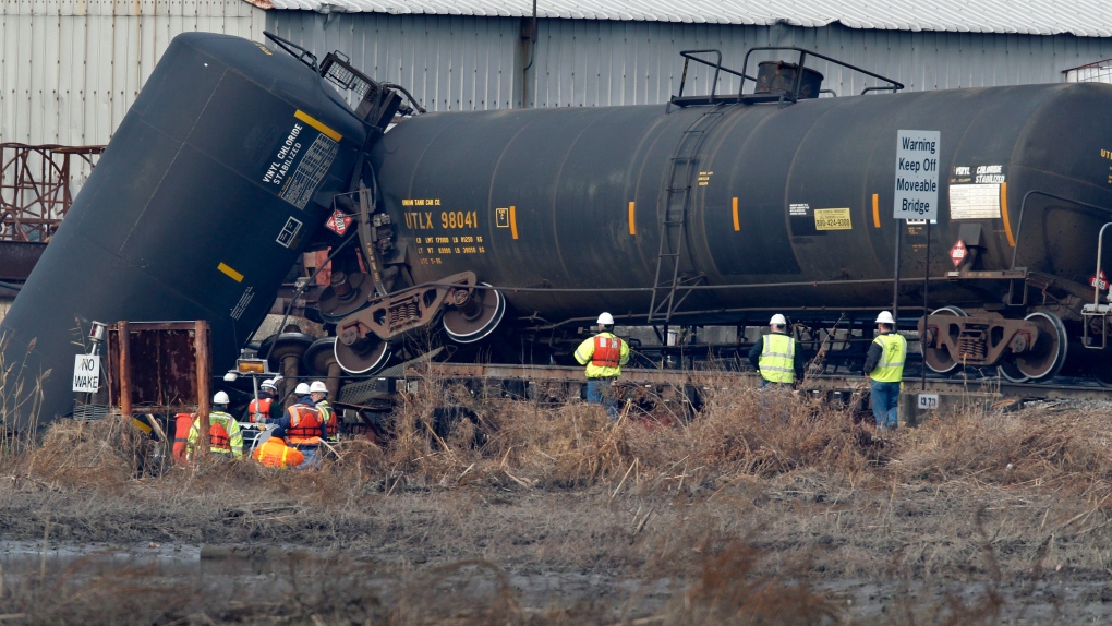 Dozens sickened after U.S. train carrying chemicals derails CTV News