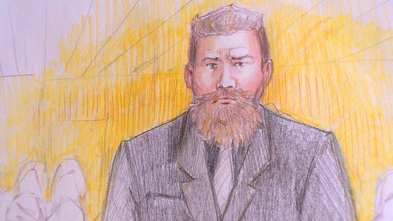 Craig Tullis is shown in a court sketch on November 30, 2012.