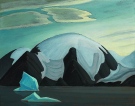 The Lawren Harris  painting 'Mountain, Baffin Island North, Arctic Sketch XII' is shown in a handout photo. (THE CANADIAN PRESS/Heffel.com)