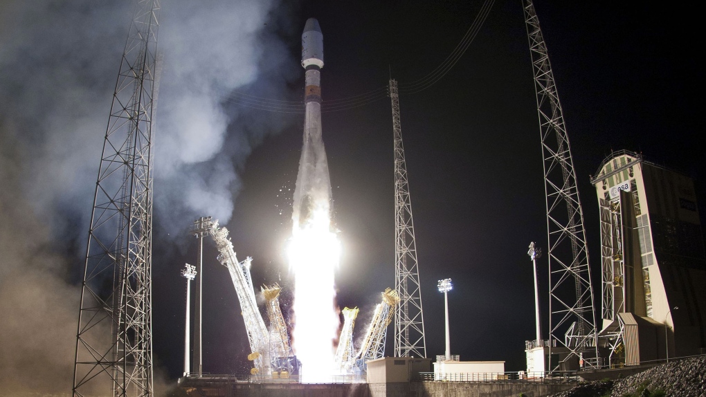 Soyuz launch from Kourrou on Dec. 2, 2012