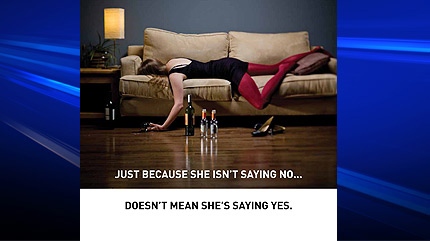 Edmonton police and Sexual Assault Voices of Edmonton are launching a new marketing campaign called 'Don't be that Guy' campaign that will include posters such as this.