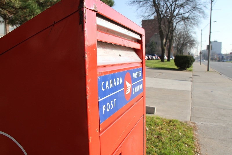 File photo of a Canada Post mailbox taken in Windsor. Ont. (Melanie Borrelli / CTV Windsor)