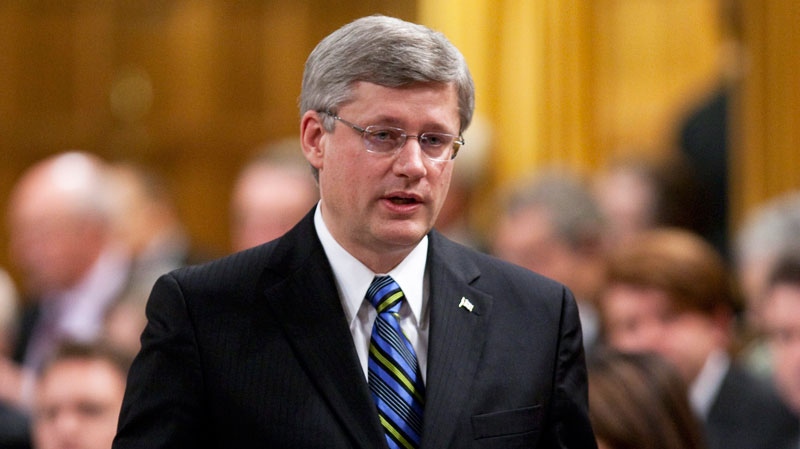 Prime Minister Stephen Harper answers a question during question period in the House of Commons on Parliament Hill in Ottawa on Tuesday Nov. 23, 2010. (Sean Kilpatrick / THE CANADIAN PRESS)
