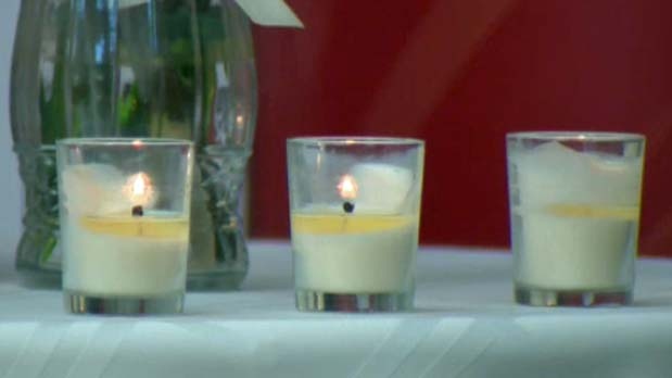 Candles were lit across the country to honour the 